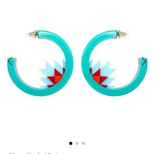 Gissa Bicalho Turqouise hoop earrings. Brand New never worn.